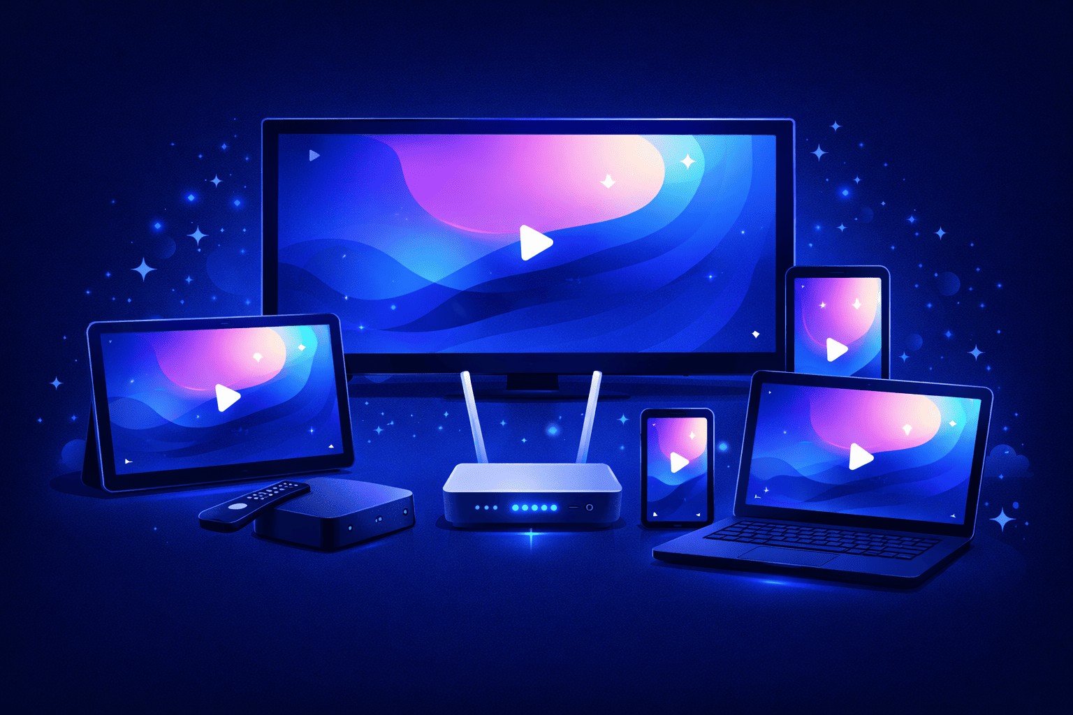 appareils compatibles iptv smart tv box android smartphone pc